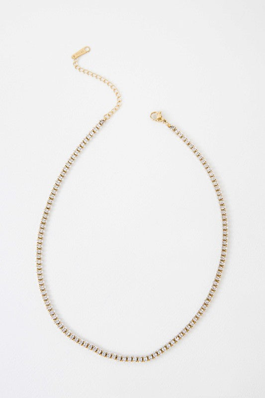 Marquise Stone Tennis Necklace