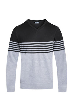 Weiv Mens Knit VNeck Pullover Sweater