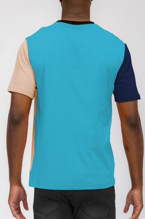 Mens Color Block T Shirt