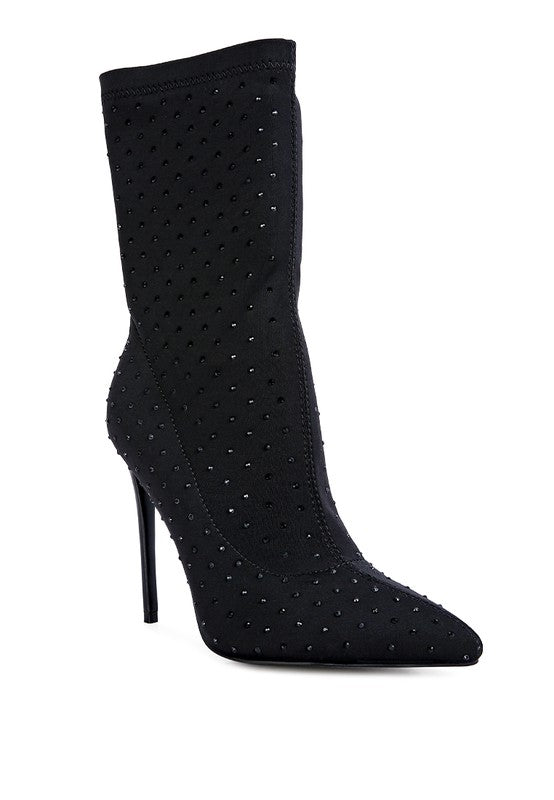 High Top Knitted Ankle Boot