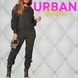2 Piece Ruched Jogger Set